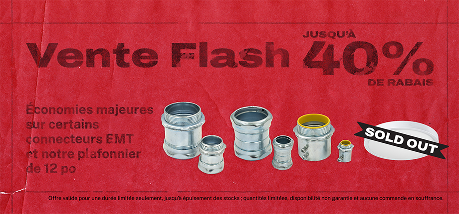 Vente Flash Septembre - Jusqu'à 40% de rabais