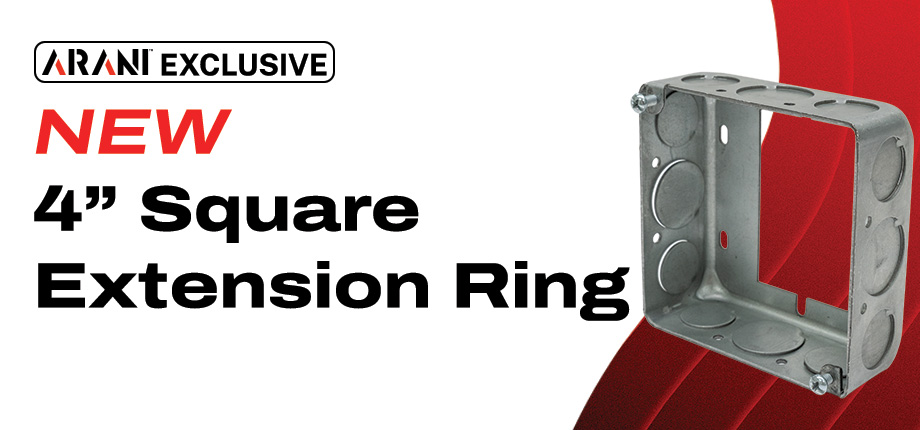 Arani Exclusive: new 4 in square extension ring