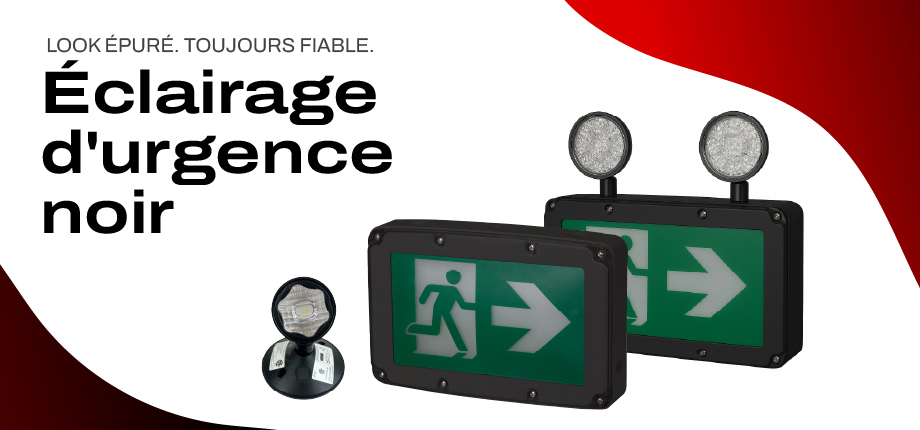 Eclairage durgence noir