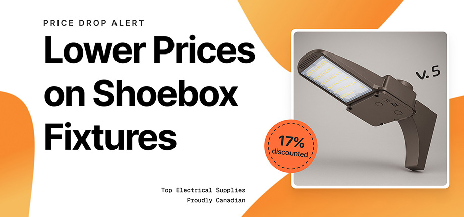 Price reduction on all shoebox lighting fixtures