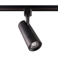 Black LED track head front view