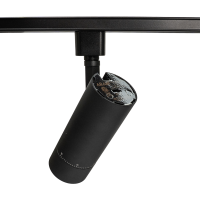 Black LED track head back view
