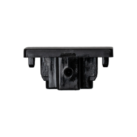 LED track end cap side view Black