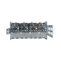 Arani 2104-LSSAX-4 4-gang steel stud device box, 2-1/2 in deep, AC90, rear view with flat back