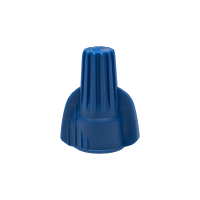 Arani TC-10-6-BL-V2 blue winged twist-on wire connector, side view