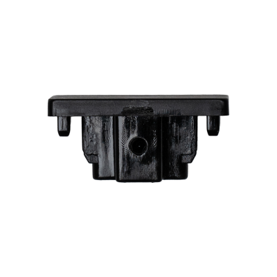 LED track end cap side view Black