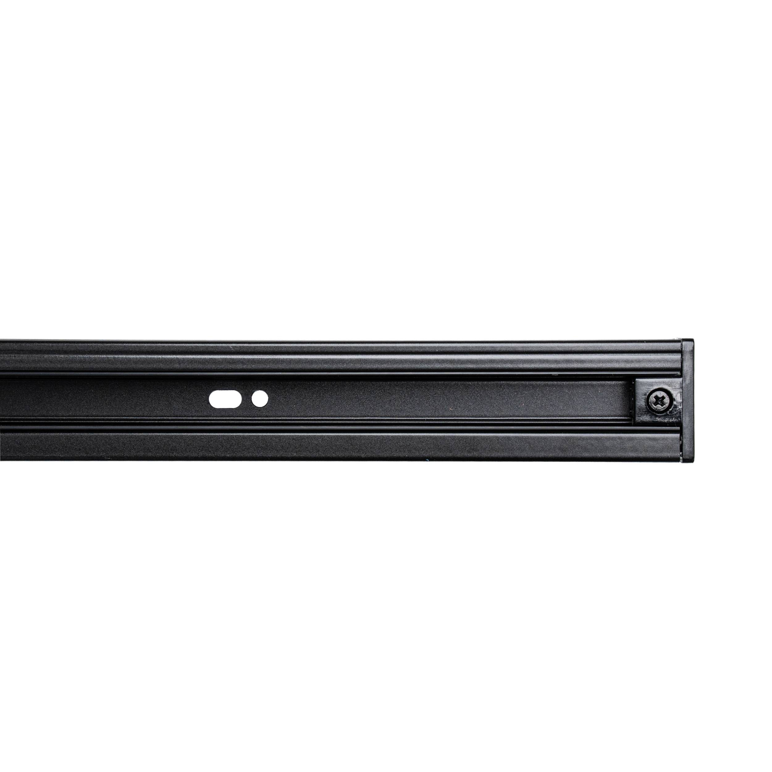 black LED track lighting rail