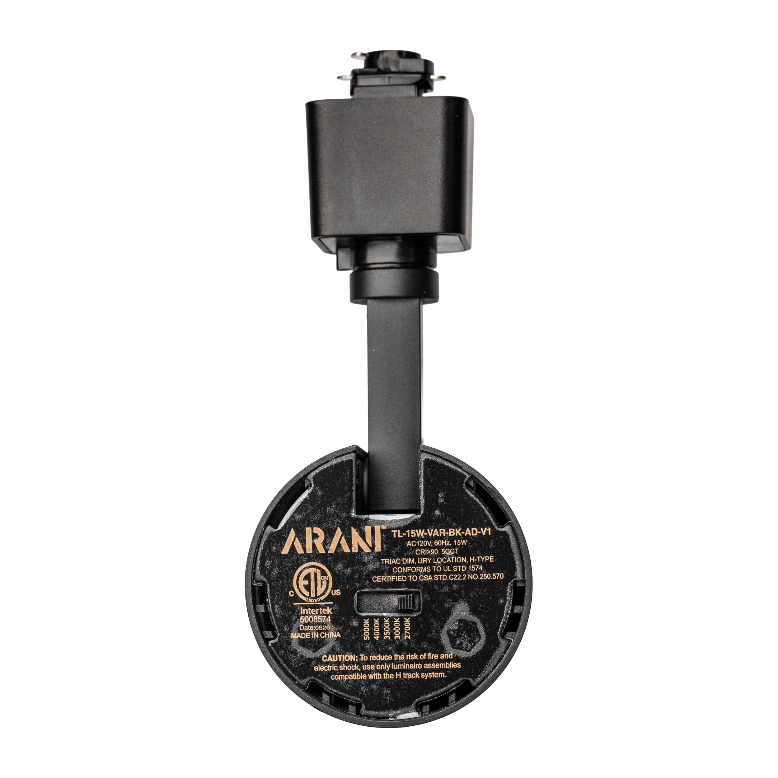 Black LED track head cct