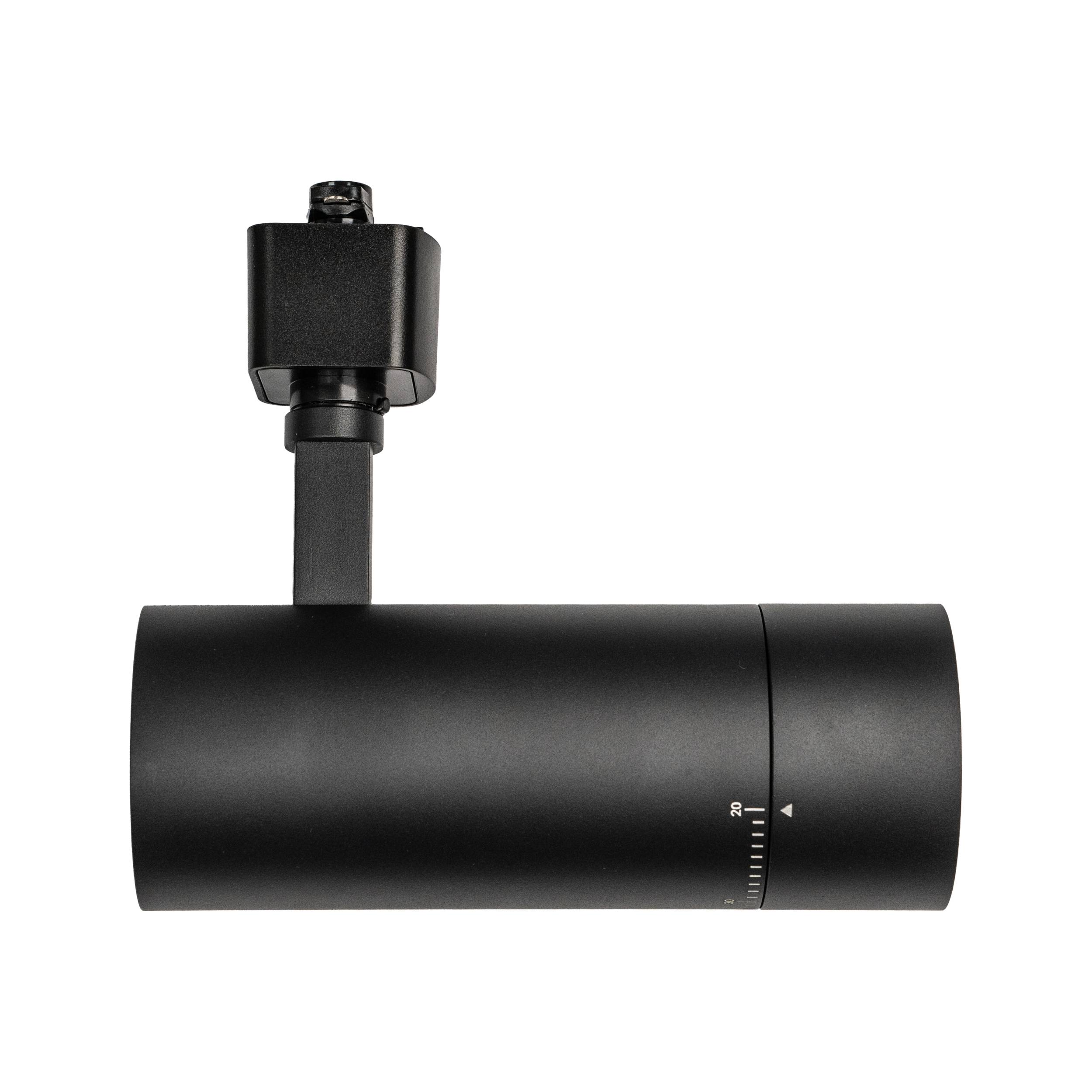 Black LED track head side view