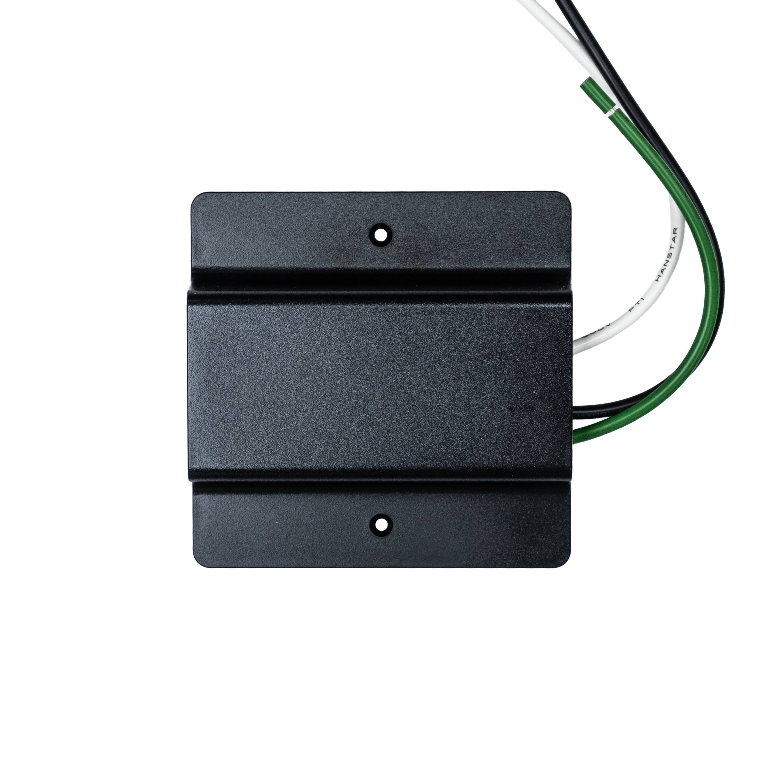 LED track canopy front view Black