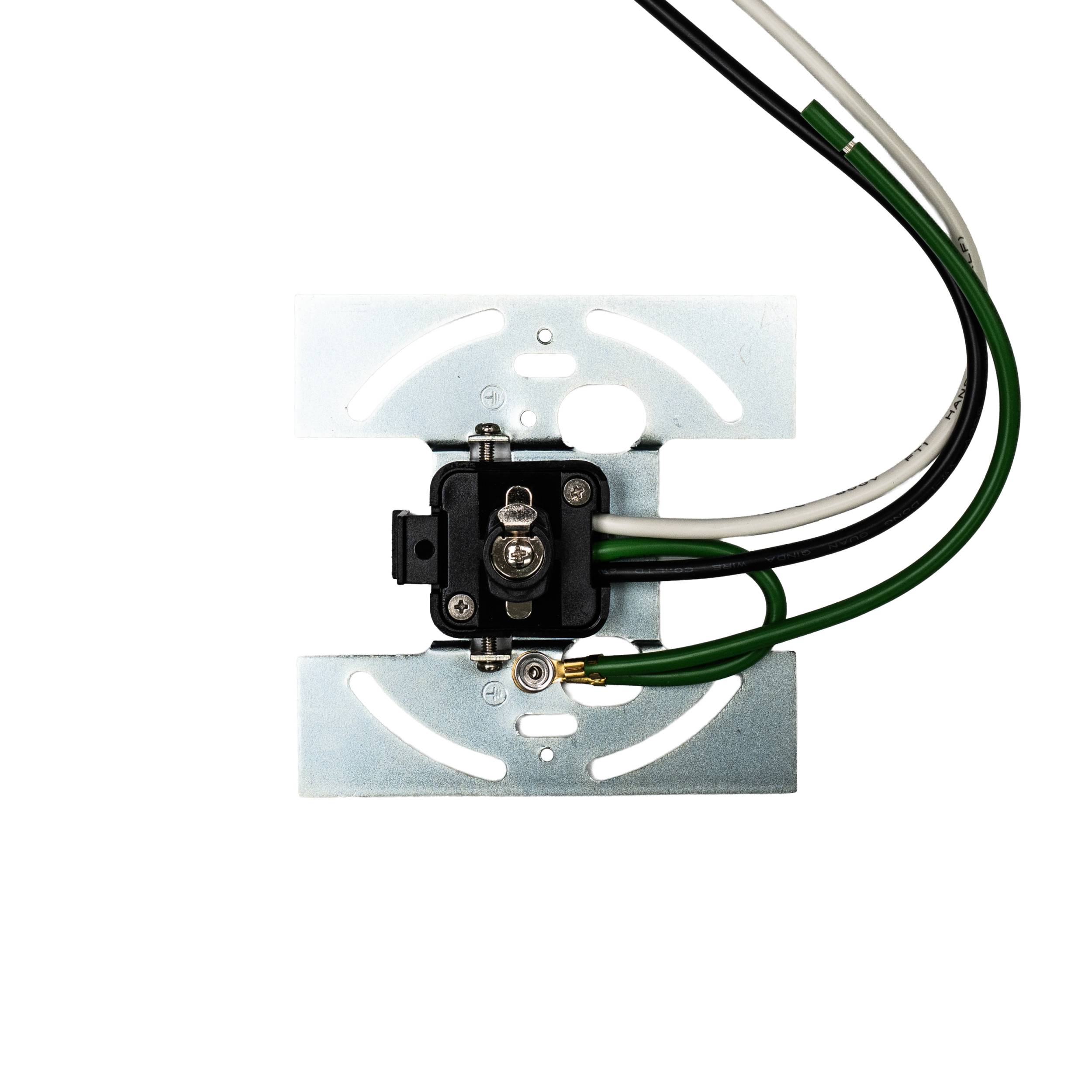 LED track canopy mounting view Black