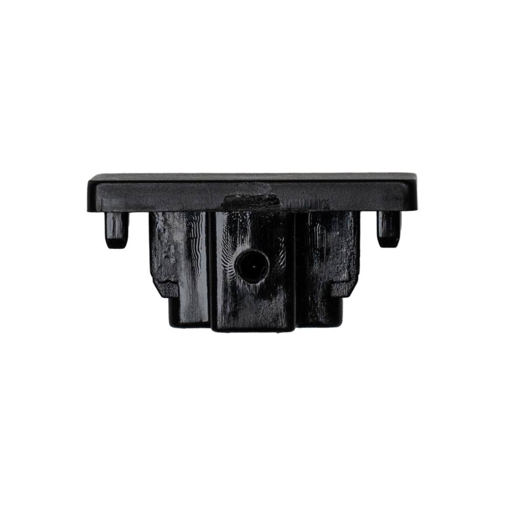 LED track end cap side view Black