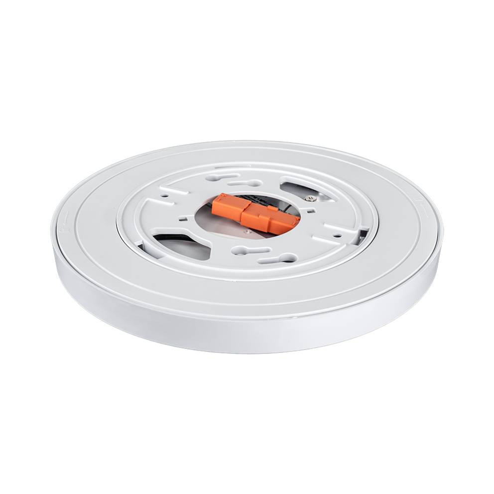 Back of Arani CL07 7 in. LED surface mount ceiling light showing mounting plate and orange quick-connect wiring connector