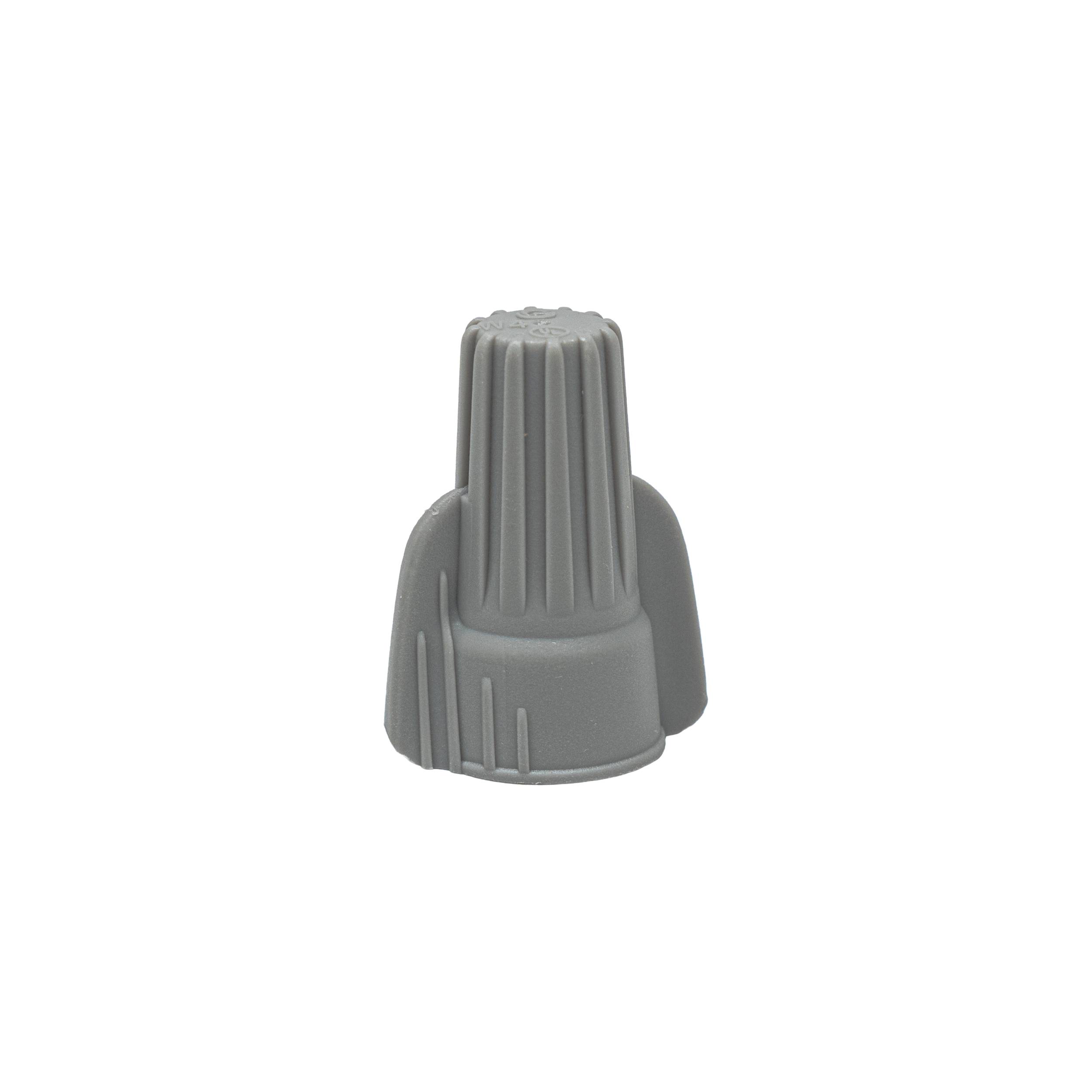 Arani TC-18-8-GR-V2 grey winged twist-on wire connector, side view