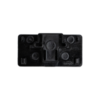 Embout pour rail DEL vue arrière Noir