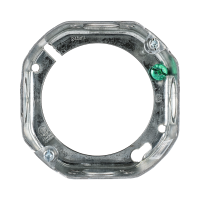 Vue de face de la bague de rallonge octogonale Arani ED-OEX-55151-K montrant l'estampe de capacité de 245 ml, les vis de fixatio