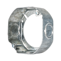 Vue intérieure en angle de la bague de rallonge octogonale Arani ED-OEX-55151-K montrant les vis de fixation et le sceau de cert