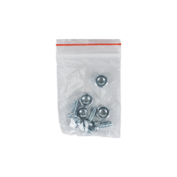 Sachet de quincaillerie de fixation inclus avec le couvercle carré Arani ED-SBC-8369, contenant vis et écrous