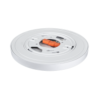 Arrière du plafonnier DEL Arani CL07 de 7 po montrant la plaque de montage et le connecteur rapide orange