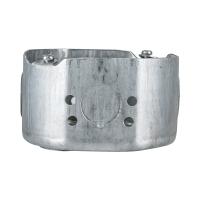 Arani 54171-K boîte de jonction octogonale, 2-1/8 po, débouchures, vue de profil avec quatre petits trous