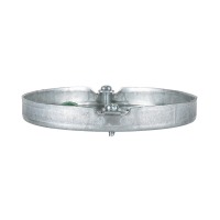 Arani 56111 boîte de plafond ronde pancake, 1/2 po, débouchures, vue de profil avec faible profondeur vue de côté