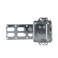 Arani 3104-KSSX boîte bombée groupable, montant métallique, 2-1/2 po, débouchures, détail du support